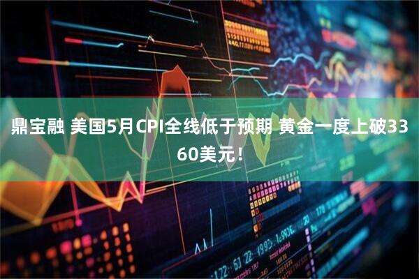 鼎宝融 美国5月CPI全线低于预期 黄金一度上破3360美元！