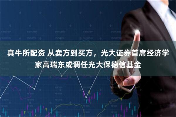 真牛所配资 从卖方到买方，光大证券首席经济学家高瑞东或调任光大保德信基金