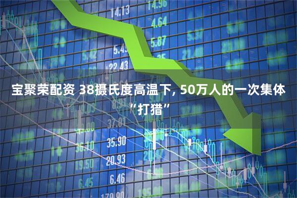 宝聚荣配资 38摄氏度高温下, 50万人的一次集体“打猎”