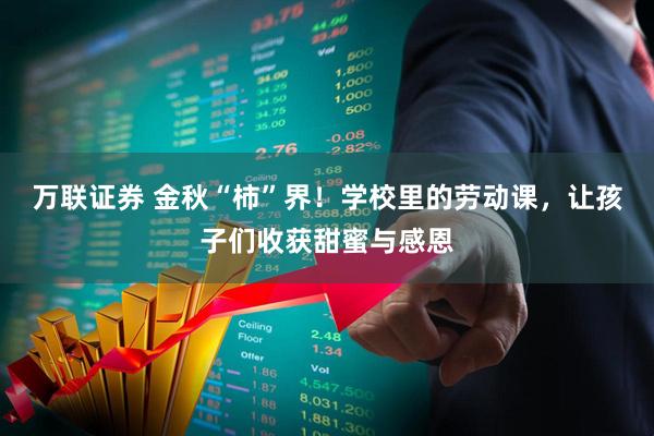 万联证券 金秋“柿”界！学校里的劳动课，让孩子们收获甜蜜与感恩